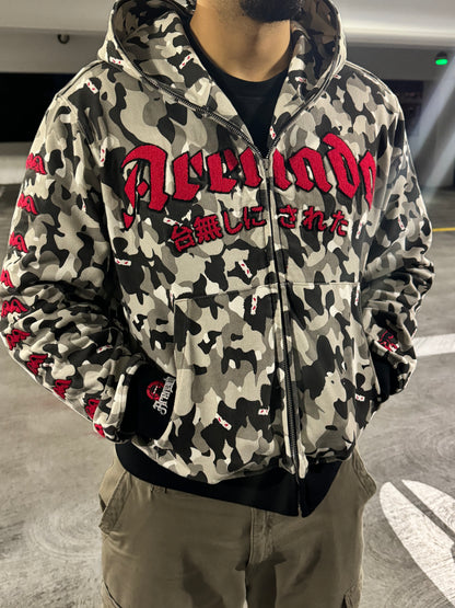 AcidWash Camo Hoodie